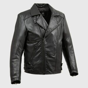 Whet Blue Domanico Leather Jacket